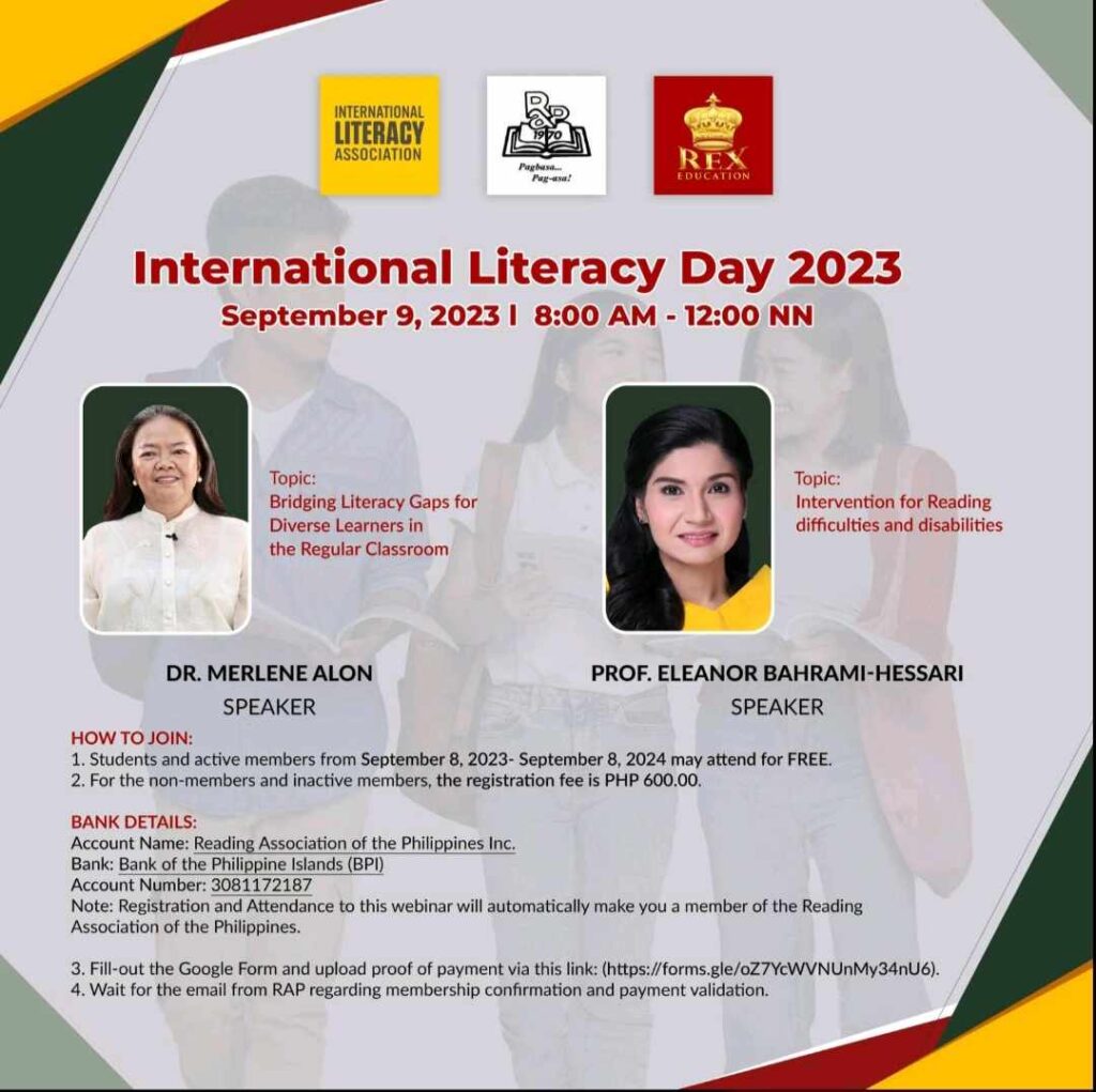 International Literacy Day 2023 Reading Association of the Philippines